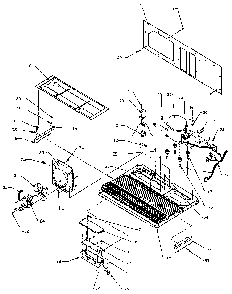 Unit Parts Diagram and Parts List for SXDE27N-P1162206W  Amana Refrigerator
