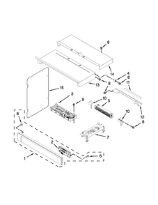 Control Panel Parts Diagram and Parts List for MMW7730DS00  Maytag Microwave