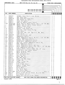 Fresh Food Compartment Page 2 Diagram and Parts List for 19384B  Admiral Refrigerator