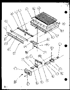 Section 1 Diagram and Parts List for TL18QW-P1111406WW  Amana Refrigerator