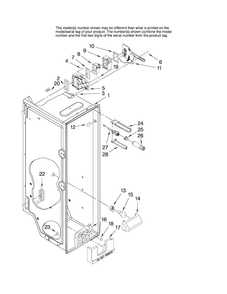 Refrigerator Liner Parts Diagram and Parts List for AS2626GEKS14  Amana Refrigerator