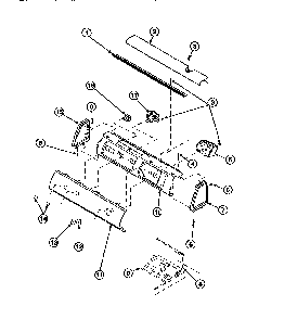 Graphic Panel, Control Mounting Plate And Controls Diagram and Parts List for CW8202W2-PCW8202W2B  Crosley Washer