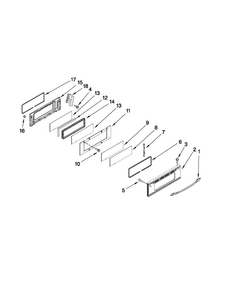 Upper Door Parts Diagram and Parts List for MGR6775BDS20  Maytag Range