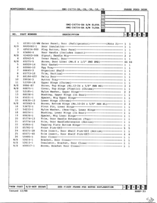 Fresh Food Door Page 2 Diagram and Parts List for 2477AB  Admiral Refrigerator