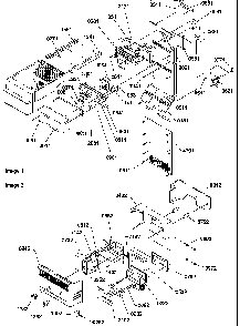 Ice Maker/control Assy Diagram and Parts List for SSD522TW-P1313602WW  Amana Refrigerator