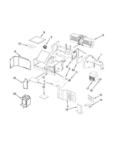 Part Location Diagram of W10286814 Whirlpool DEFLCTR-AR