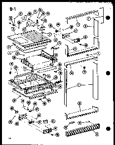 Section 7 Diagram and Parts List for TC18F-A-P75288-19WA  Amana Refrigerator