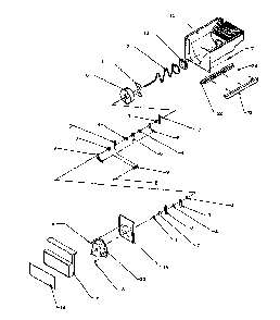 Crushed Ice Bucket Diagram and Parts List for SXD20Q2W-P1162508WW  Amana Refrigerator