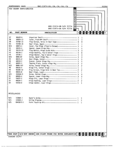 Doors/misc Page 3 Diagram and Parts List for 23874B  Admiral Refrigerator