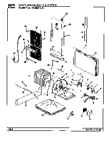 Unit Compartment & System Diagram and Parts List for RC20LA-2A-BS01E  Magic Chef Refrigerator