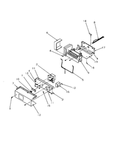 Ice Maker Diagram and Parts List for SRD325S5W-P1199401WW  Amana Refrigerator