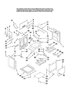 Part Location Diagram of 4005P712-51 Whirlpool COVER-REAR