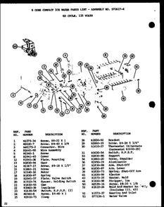 8 Cube Compact Ice Maker 2 Diagram and Parts List for IC2-P3641508W-SXS  Amana Refrigerator