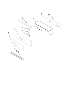 Control Panel Parts Diagram and Parts List for CWG3100AAS13  Maytag Wall Oven