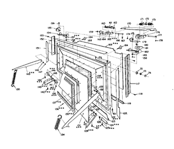 Door Assembly Diagram and Parts List for 5629967310  Kenmore Microwave