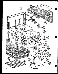 Section 14 Diagram and Parts List for RCR-7 P85515-6S Amana Range