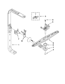 Part Location Diagram of W10199808 Whirlpool MOUNT