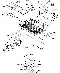 Machine Compartment Diagram and Parts List for SRDE27TPW-P1190603WW  Amana Refrigerator
