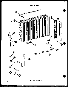 Condenser Parts Diagram and Parts List for 212D-3JM P54655-43R Amana Air Conditioner