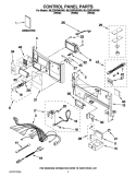 CONTROL PANEL PARTS Diagram and Parts List for MLE20PNAGWO  Maytag Washer Dryer Combo