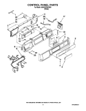 CONTROL PANEL PARTS Diagram and Parts List for MAH22PNAGW0  Maytag Washer