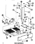 REAR COMPONENTS Diagram and Parts List for TM516G1 P7655605W Amana Refrigerator