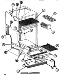 INTERIOR ACCESSORIES Diagram and Parts List for TR518G P7655606W Amana Refrigerator