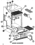 INTERIOR ACCESSORIES Diagram and Parts List for TR518H P7655610W Amana Refrigerator