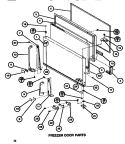 FZ DOOR Diagram and Parts List for TC522H P7655612W Amana Refrigerator