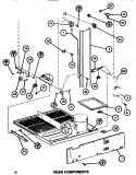 REAR COMPONENTS Diagram and Parts List for TC522H P7655612W Amana Refrigerator