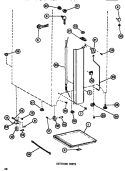 EXTERIOR Diagram and Parts List for TM516F1 P7705205W Amana Refrigerator