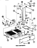 REAR COMPONENTS Diagram and Parts List for TM516H1 P7655613W Amana Refrigerator