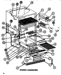 INTERIOR ACCESSORIES Diagram and Parts List for TC522H P7655616W Amana Refrigerator