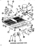 COMPRESSOR COMPARTMENT Diagram and Parts List for TC522H P7655616W Amana Refrigerator