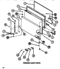 FZ DOOR Diagram and Parts List for TM516K1 P7816001W Amana Refrigerator