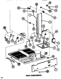 REAR COMPONENTS Diagram and Parts List for TM516K1 P7816001W Amana Refrigerator