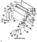 FZ DOOR Diagram and Parts List for TR518K P7816002W Amana Refrigerator