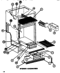 INTERIOR ACCESSORIES Diagram and Parts List for TR518K P7816002W Amana Refrigerator