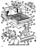 FUNCTIONAL PARTS (REF / FRZ) Diagram and Parts List for TR518K P7816002W Amana Refrigerator