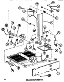 REAR COMPONENTS Diagram and Parts List for TR518K P7816002W Amana Refrigerator