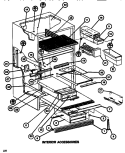 INTERIOR ACCESSORIES Diagram and Parts List for TC522K P7816004W Amana Refrigerator
