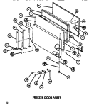 FZ DOOR Diagram and Parts List for TM516M1 P7816005W Amana Refrigerator