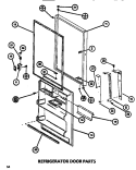 REF DOOR Diagram and Parts List for TM516M1 P7816005W Amana Refrigerator