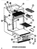 INTERIOR ACCESSORIES Diagram and Parts List for TM516M1 P7816005W Amana Refrigerator