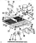 COMPRESSOR COMPARTMENT Diagram and Parts List for TM516M1 P7816005W Amana Refrigerator