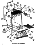 INTERIOR ACCESSORIES Diagram and Parts List for TR518M P7816006W Amana Refrigerator