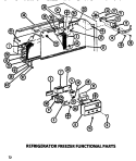 FUNCTIONAL (REF / FRZ) Diagram and Parts List for TR518M P7816006W Amana Refrigerator