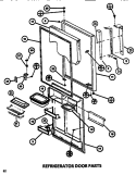 REF DOOR Diagram and Parts List for TC522M P7816008W Amana Refrigerator
