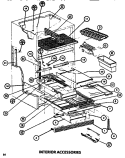 INTERIOR ACCESSORIES Diagram and Parts List for TR520M1 P7816007W Amana Refrigerator