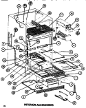 INTERIOR ACCESSORIES Diagram and Parts List for TC522M P7816008W Amana Refrigerator